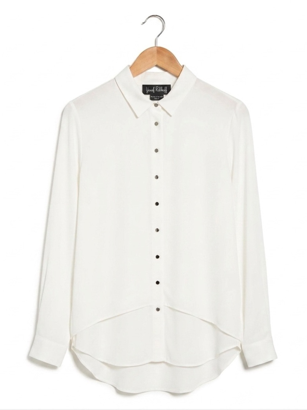 Joseph Ribkoff Women’s Blouse White Button Down Long Sleeve Flowy